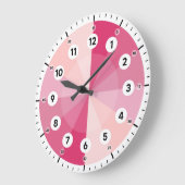 Leerklok - Verkooptijd - Roze tinten Grote Klok (Hoek)