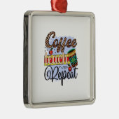 Leerkoffiestaak herhalen metalen ornament (Rechts)