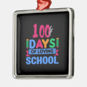 Leerkracht 100 dagen van liefdevolle school metalen ornament (Links)