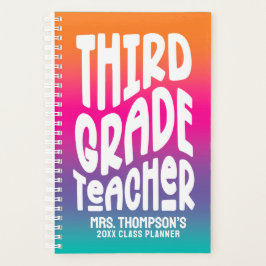 Leerkracht 3e klas Kleurrijke Ombre Planner