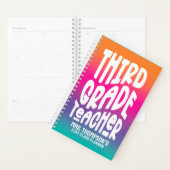 Leerkracht 3e klas Kleurrijke Ombre Planner (Display)