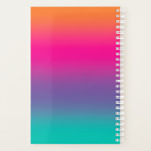 Leerkracht 3e klas Kleurrijke Ombre Planner (Achterkant)