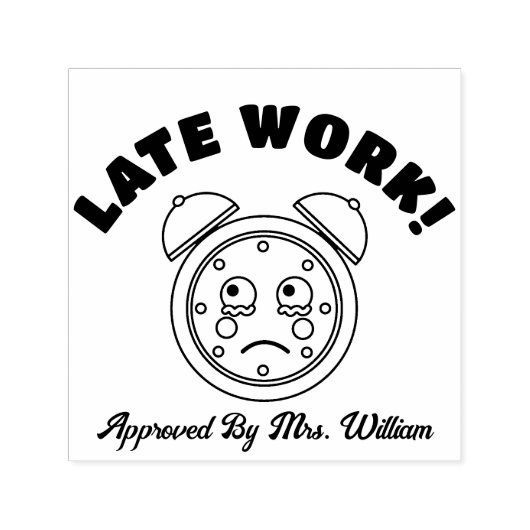 Leerkracht laat werk goedgekeurd Grading Aanmoedig Zelfinktende Stempel (Design)