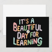 Leerkracht Leven Het is een mooie dag om te leren  Kaart (Voorkant / Achterkant)