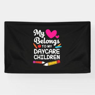 Leerkracht Mijn hart behoort tot kinderen Spandoek