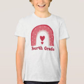 leerkracht van het vierde leerjaar | 4e klas leraa Tri-Blend shirt (Voorkant)