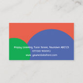 Leerkracht voor kinderen Speciale behoeften Lerare Visitekaartje (Achterkant)