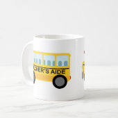 Leerkrachten Aide School Bus Gift Koffiemok (Voorkant links)