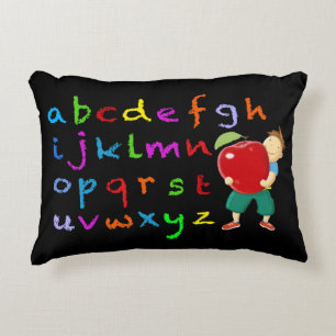 Leerkrachten Alphabet Decoratief Kussen