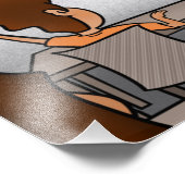 Leerkrachten als tv-sterren foto afdruk (Hoek)