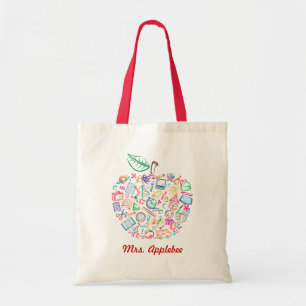 Leerkrachten Apple Book Bag Tote Bag