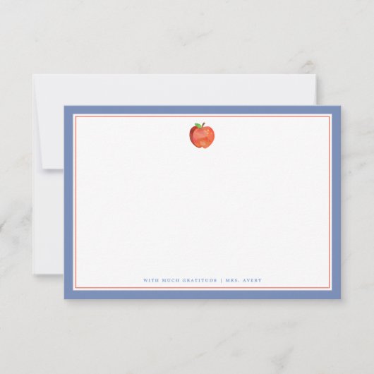 Leerkrachten Apple | Forfaitaire briefkaart (Voorkant)