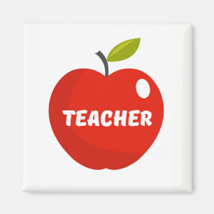 Leerkrachten Apple Magneet