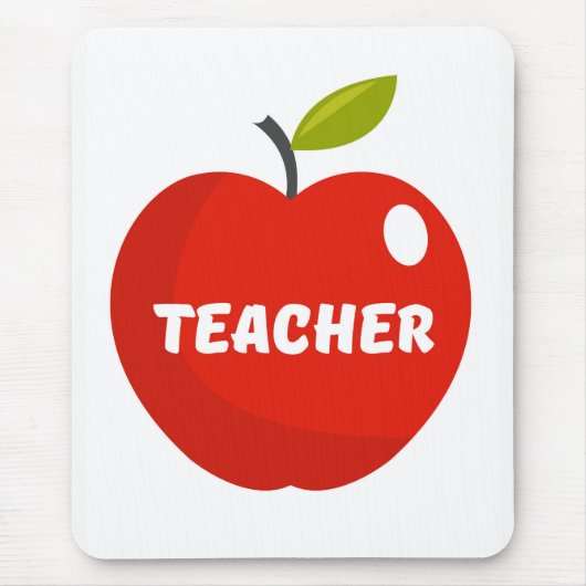 Leerkrachten Apple Muismat (Voorkant)