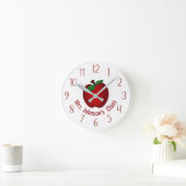 Leerkrachten Apple Personalized  Ronde Klok (Huis)