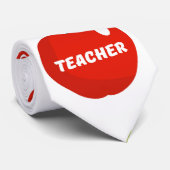 Leerkrachten Apple Stropdas (Opgerold)