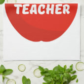 Leerkrachten Apple Theedoek (Gevouwen)