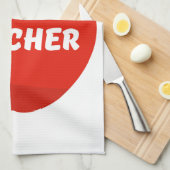 Leerkrachten Apple Theedoek (Quarter Fold)