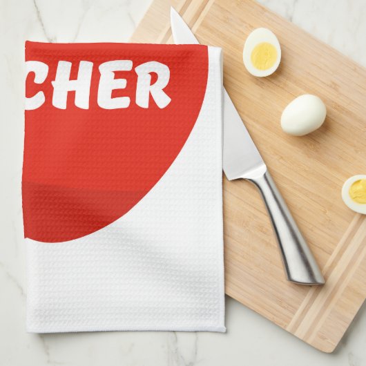 Leerkrachten Apple Theedoek (Quarter Fold)