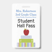 Leerkrachten Bathroom/Hall Pass Badge (Achterkant)