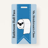 Leerkrachten Bathroom Hall Pass Badge (Voorkant)