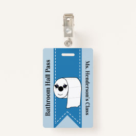 Leerkrachten Bathroom Hall Pass Badge
