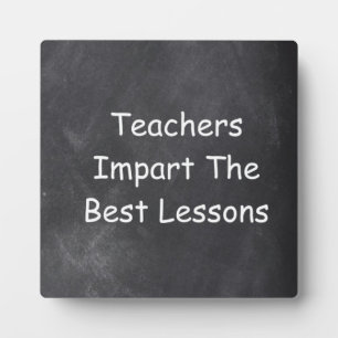 Leerkrachten Beste lessen Chalkboard Design Gift I Fotoplaat