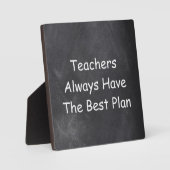 Leerkrachten beste plan-bord ontwerp-cadeauidee fotoplaat (Voorkant)