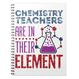 Leerkrachten chemie zitten in hun element notitieboek