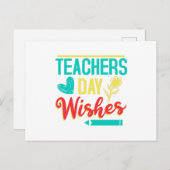 Leerkrachten dag wil briefkaart (Voorkant / Achterkant)