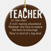 Leerkrachten Definitie Leerlingenwaardering Keramisch Ornament (Achterkant)