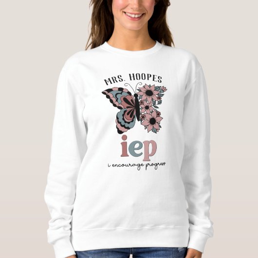 Leerkrachten die cadeautjes afdrukken, aangepaste  trui (Voorkant)