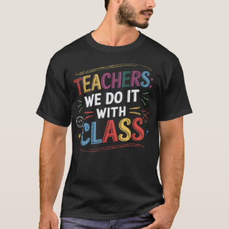 Leerkrachten doen het met de klas t-shirt
