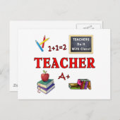 Leerkrachten doen het met klasse briefkaart (Voorkant / Achterkant)