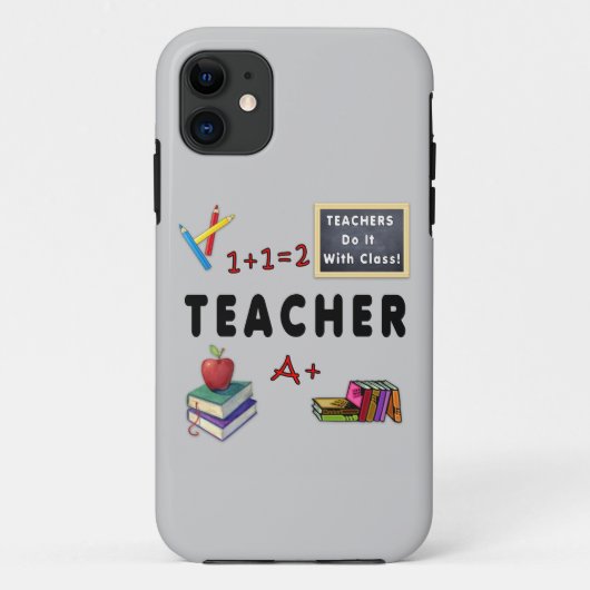 Leerkrachten doen het met klasse Case-Mate iPhone case (Achterkant)