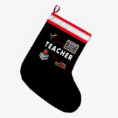 Leerkrachten doen het met klasse grote kerstsok (Voorkant (Hangend))