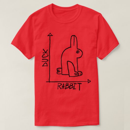 Leerkrachten Duck Rabbit Wiskunde T-shirt (Design voorkant)