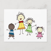 Leerkrachten en Kinderen Briefkaart (Voorkant)