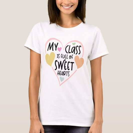 Leerkrachten en studenten Valentijnsdag Lieverd T-shirt (Voorkant)