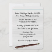 Leerkrachten en studenten Weddenschap Kaart (Achterkant)