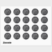 Leerkrachten geven les aan Chalkboard Gift Idee Ronde Sticker (Vel)