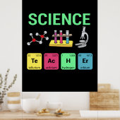 Leerkrachten Gift Science Teacher Definition Poster (Keuken)