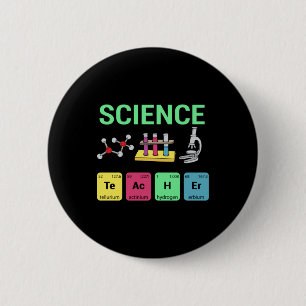 Leerkrachten Gift Science Teacher Definition Ronde Button 5,7 Cm