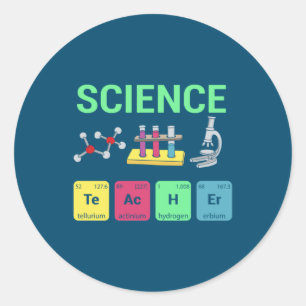Leerkrachten Gift Science Teacher Definition Ronde Sticker