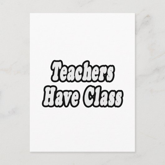 Leerkrachten hebben een klas briefkaart (Voorkant)