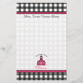 Leerkrachten hebben een klas - Koolsteengrijs Ging Briefpapier (Voorkant)