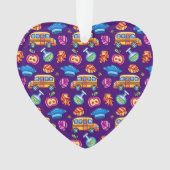 Leerkrachten hebben hartversiering ornament (voorkant)