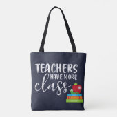 Leerkrachten hebben meer klasse tote bag (Achterkant)