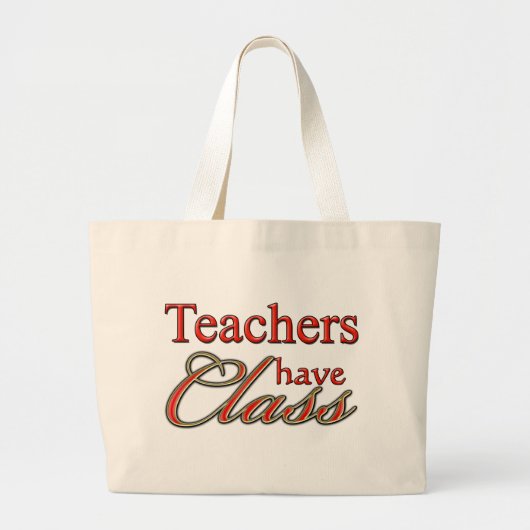 Leerkrachten hebben Oranje van klasse Grote Tote Bag (Voorkant)