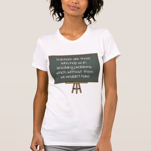Leerkrachten helpen ons t-shirt (Voorkant)